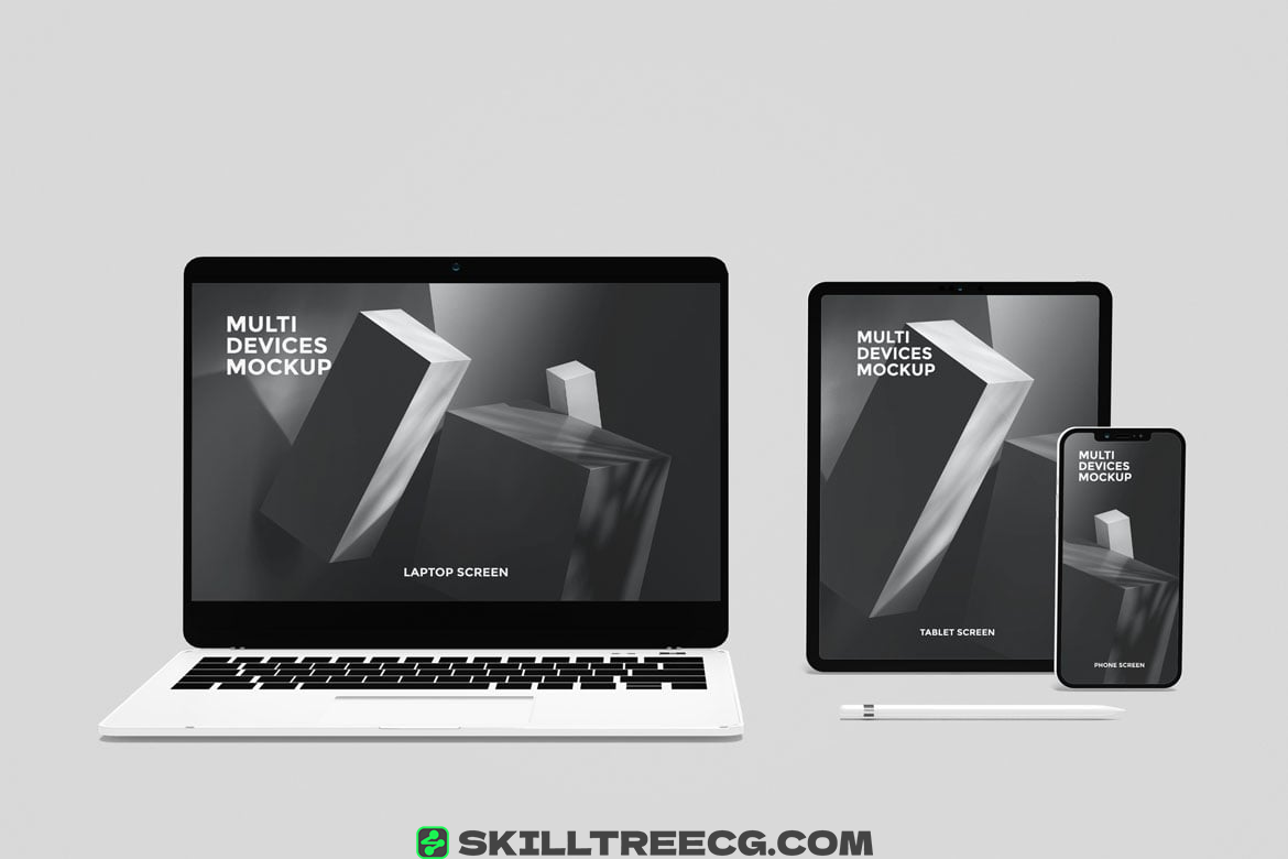 图片[2]-Multi device mockup Phone, Laptop and Tablet（370088）-技能树